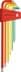 Bild von Winkelschraubendreher- Satz im Kunststoffhalter 7-teilig 1,5-6mm Rainbow Kugelkopf PB Swiss Tools