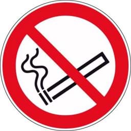 Bild von 9900025207 Verbotsschild Alu 200 mm Rauchen verboten