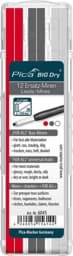 Bild von Minen-Set für Zimmermanns-Bleistift BIG Dry FORALL Bau Graphit, weiß, rot Pica